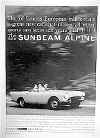 1960 Sunbeam Alpine Ad