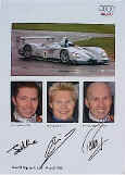 2003 Audi Sport Racing Team Autographed Photo